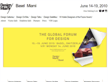 Tablet Screenshot of basel2010.designmiami.com