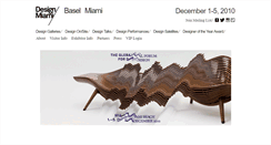 Desktop Screenshot of miami2010.designmiami.com