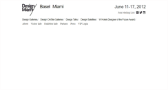 Desktop Screenshot of basel2012.designmiami.com