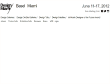 Tablet Screenshot of basel2012.designmiami.com